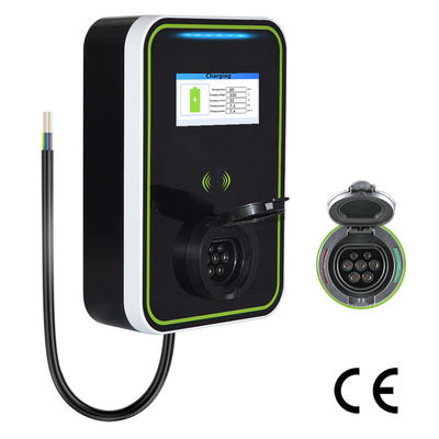 Ev-HB βάση πυροβόλων όπλων φορτιστών εγχώριου Wallbox με RFID για το ηλεκτρικό αυτοκίνητο 16A/32A