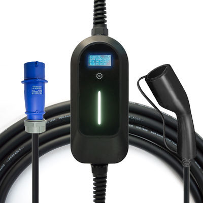 Φορητός Ev φορτιστής EVCOME (3.5KW 7KW 11KW ανώτατο 32A Ajutable) 5M ή προσαρμοσμένος ODM cOem καλωδίων